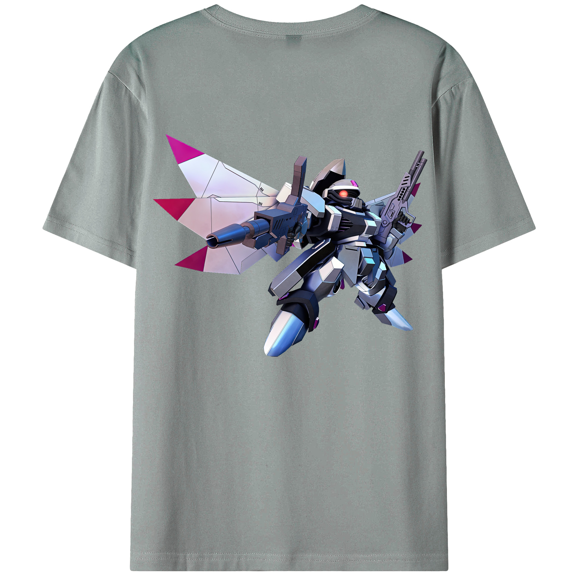 （画像用） 機動戦士ガンダム Mobile Suit Gundam 綿100％ メンズ半袖Tシャツ（バックプリント） 通気性